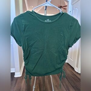 Hollister Women's Short Sleeve Green Tee